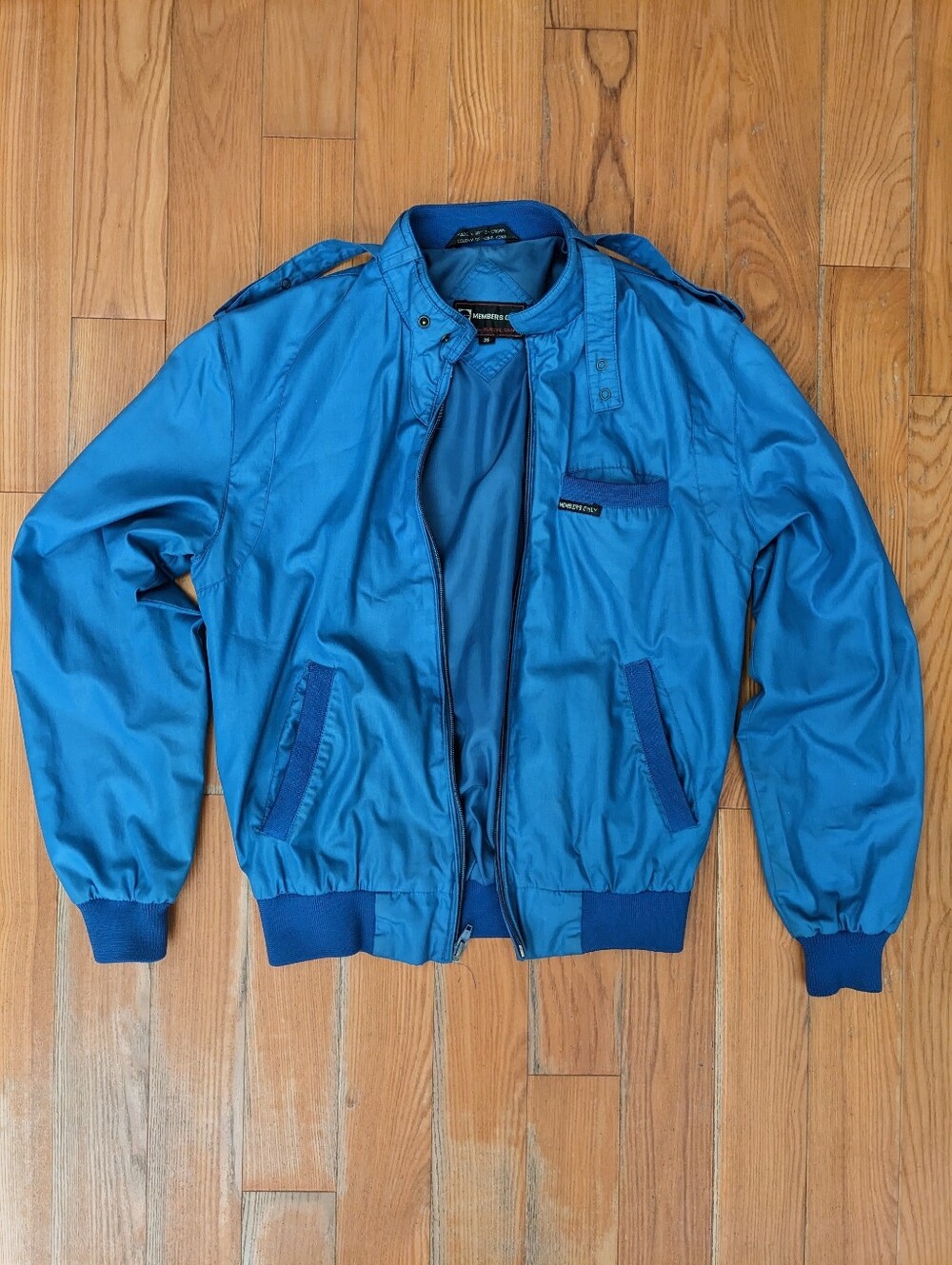 Vintage 80s Royal Blue Members Only Jacket Size 36 EU / Small US
